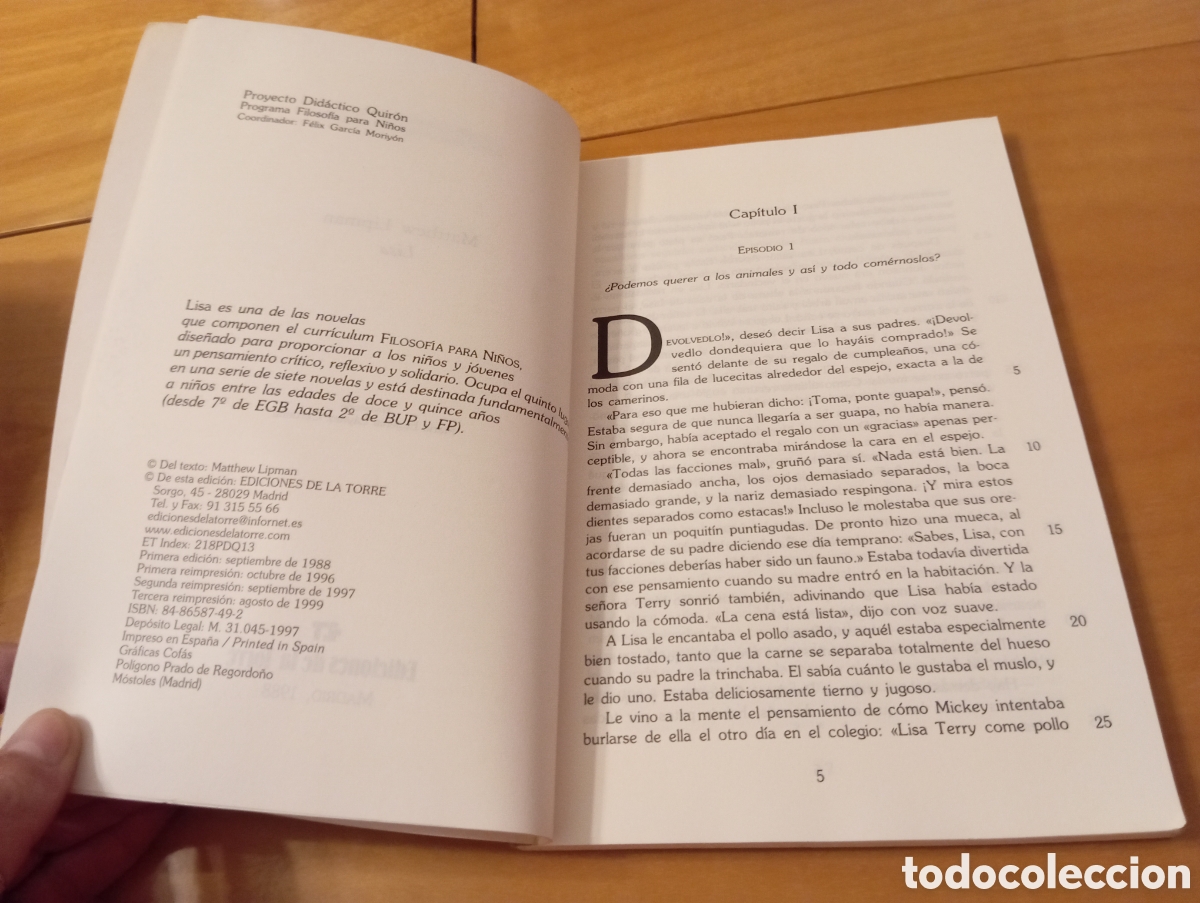 Libros de segunda mano: LISA de MATTHEW LIPMAN - Foto 6