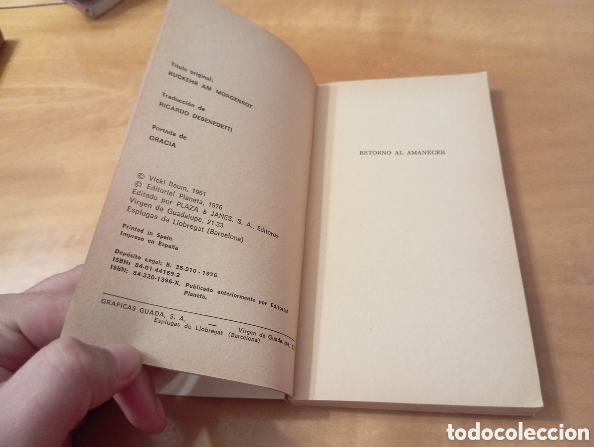 Libros de segunda mano: RETORNO AL AMANECER de VICKI BAUM - Foto 4