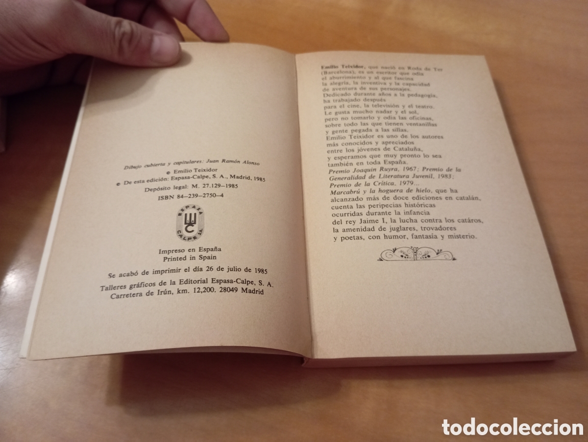 Libros de segunda mano: MARCABR&Uacute; Y LA HOGUERA DE HIELO de EMILIO TEIXIDOR - Foto 4