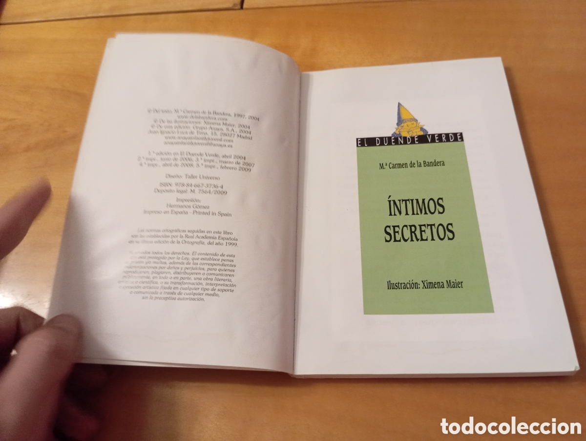 Libros de segunda mano: &Iacute;NTIMOS SECRETOS &mdash; M.&ordf; CARMEN DE LA BANDERA - Foto 2