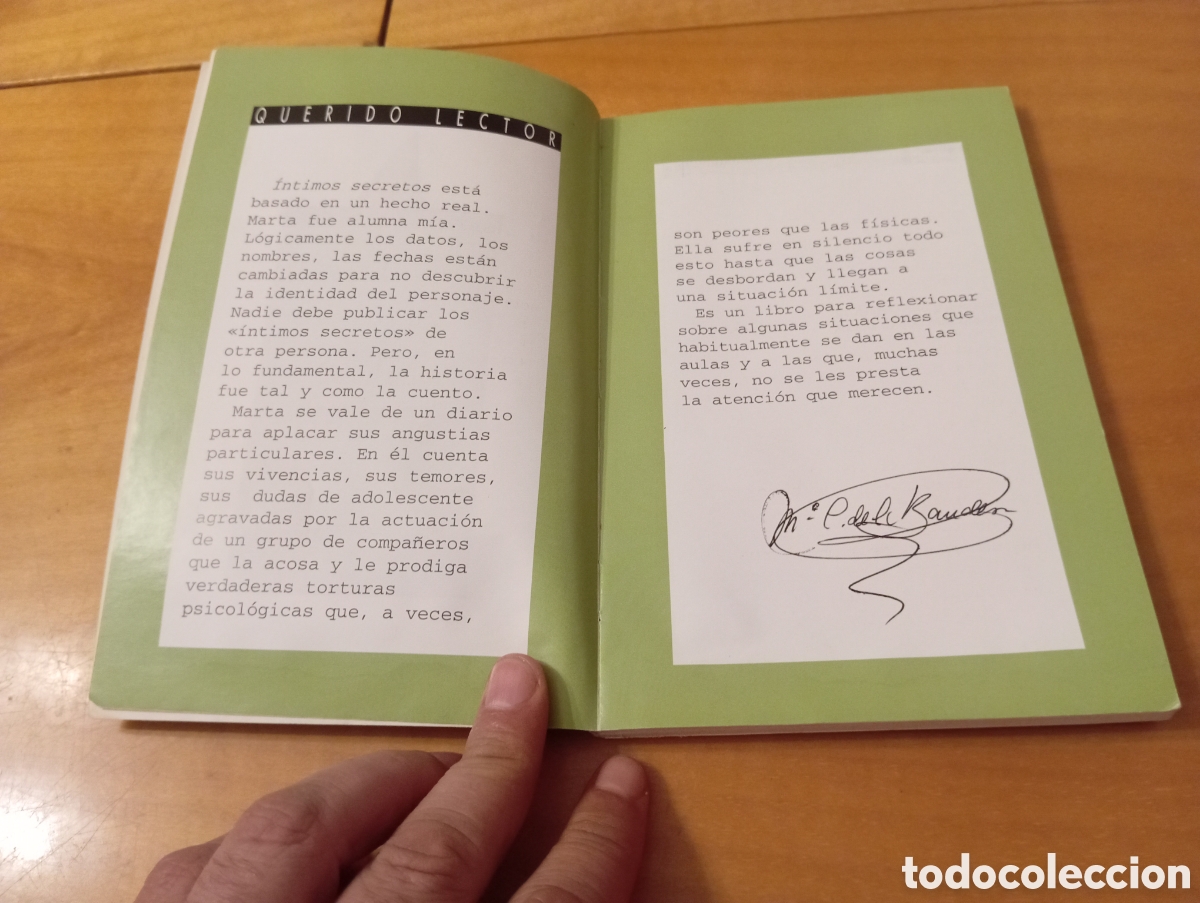 Libros de segunda mano: &Iacute;NTIMOS SECRETOS &mdash; M.&ordf; CARMEN DE LA BANDERA - Foto 3