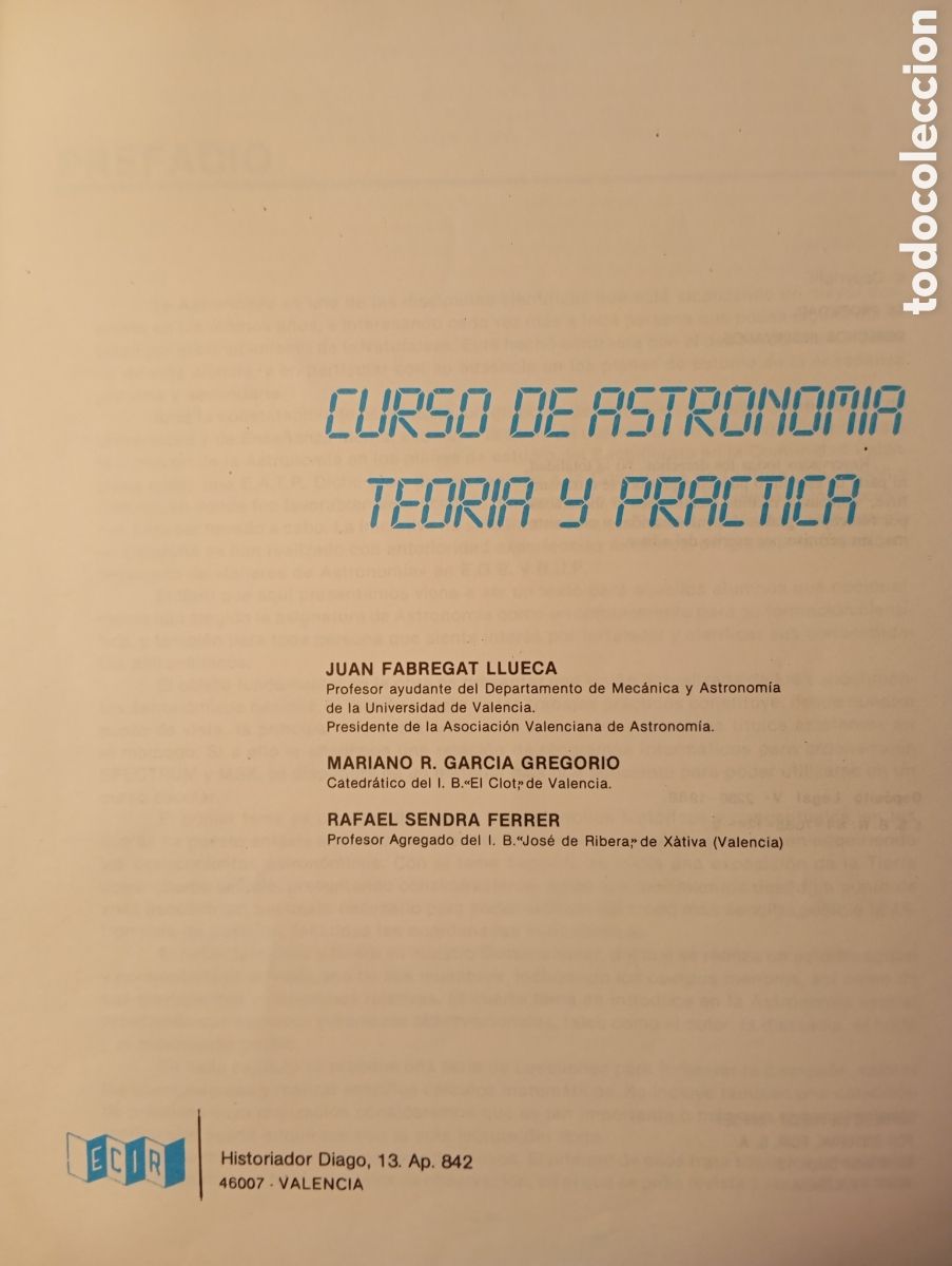 Libros de segunda mano: CURSO DE ASTRONOMIA TEORICA Y PRACTICA (1988) - ECIR - Foto 3
