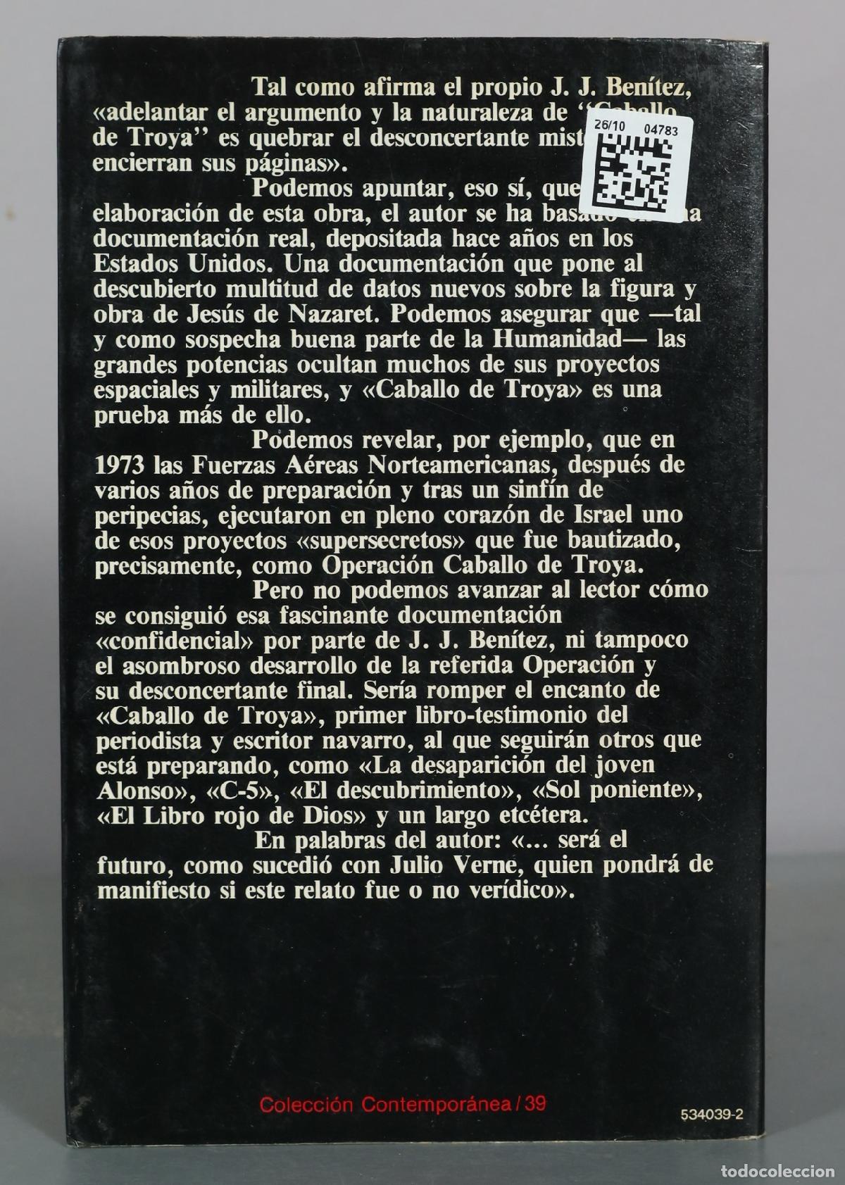Libros de segunda mano: Caballo de Troya - J.J. Ben&iacute;tez - Planeta - Foto 2