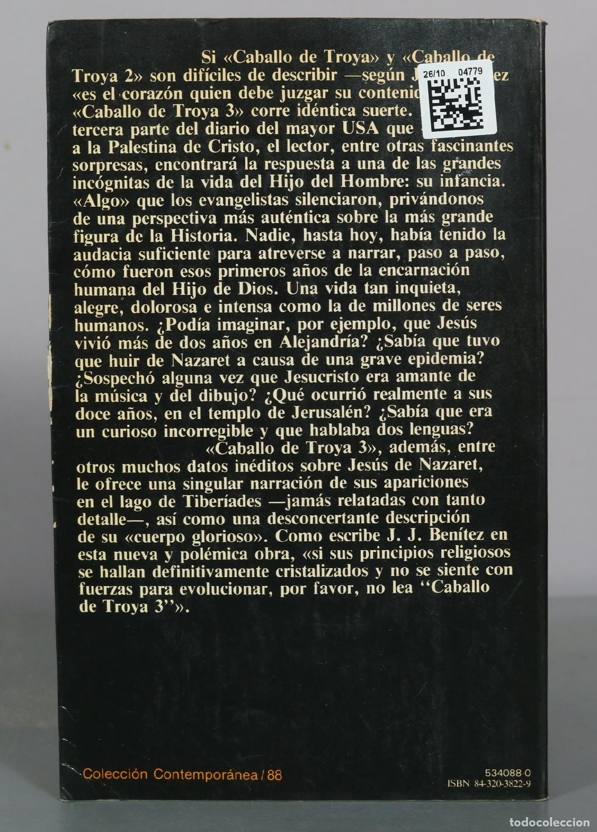 Libros de segunda mano: Caballo de Troya 3 - J.J. Ben&iacute;tez - Editorial Planeta - Foto 2