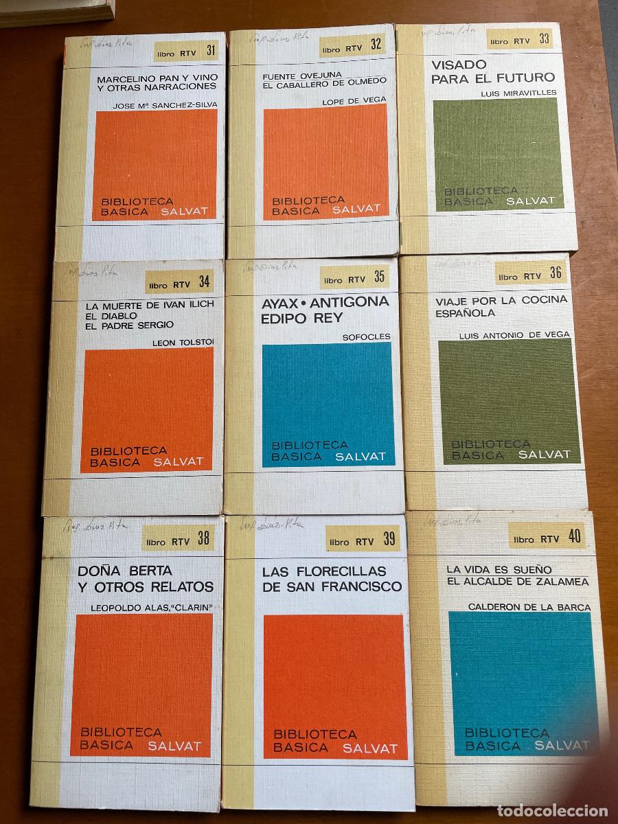 Libros de segunda mano: Bilbioteca B&aacute;sica Salvat A&ntilde;os 60 (88 n&uacute;meros) - Foto 5