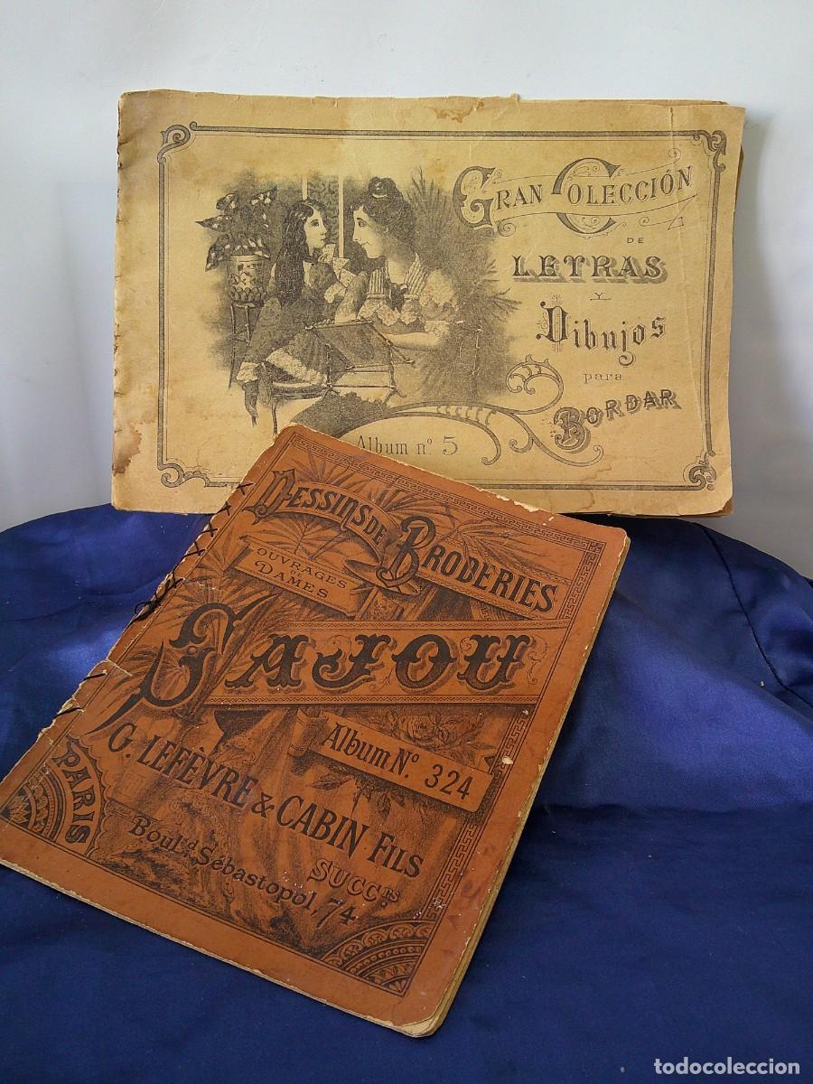 Libros de segunda mano: &iexcl;&iexcl; CATALOGOS DE BORDADOS.(2) Primeros Siglo XX, ORIGINALES. EPOCA. Muchos Bordados. !! C-32bis
