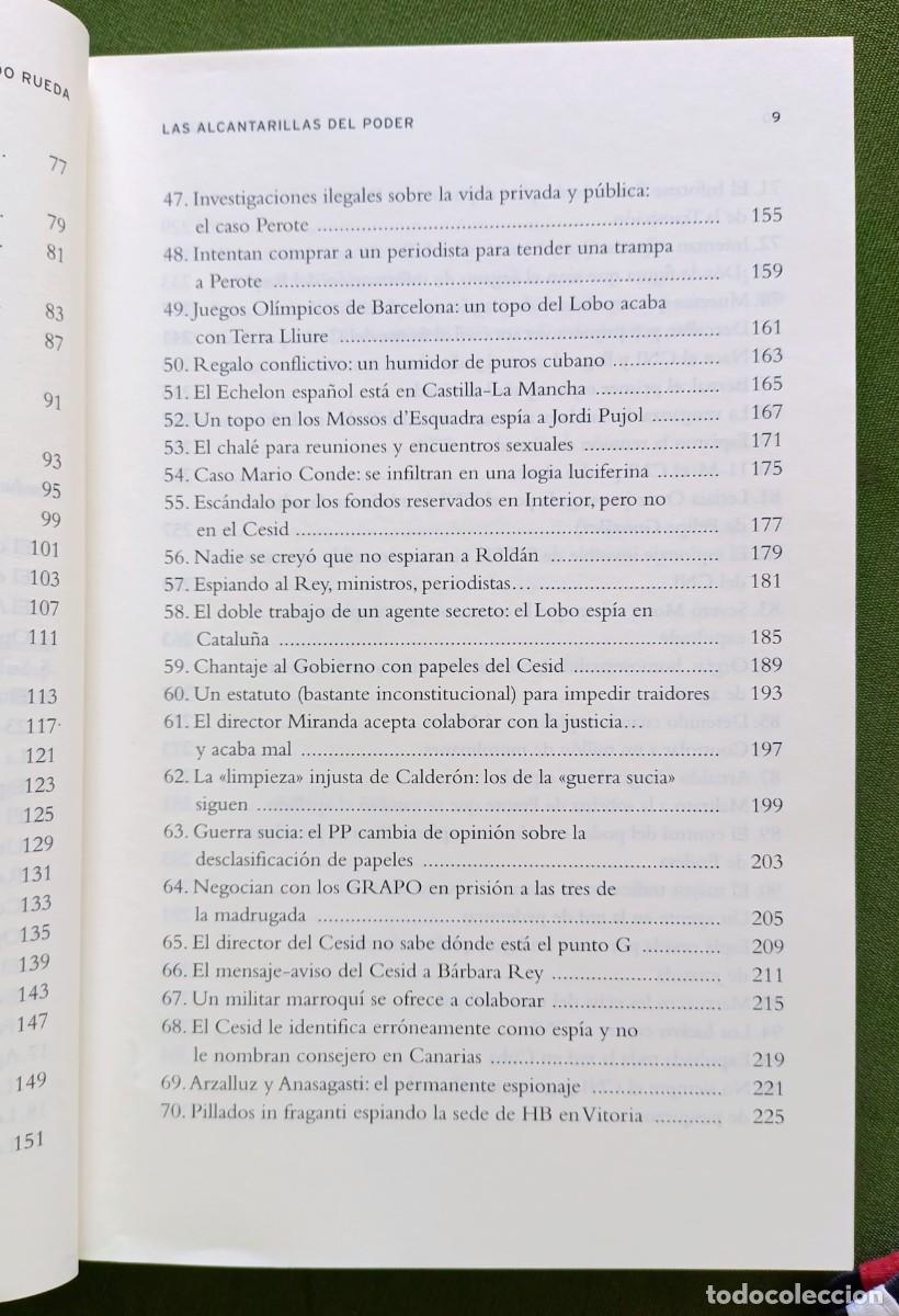 Libros de segunda mano: LAS ALCANTARILLAS DEL PODER - FERNANDO RUEDA - 2011 - Foto 5