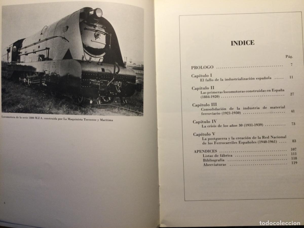 Libros de segunda mano: LA CONSTRUCCI&Oacute;N DE LOCOMOTORAS DE. VAPOR EN ESPA&Ntilde;A - Foto 2