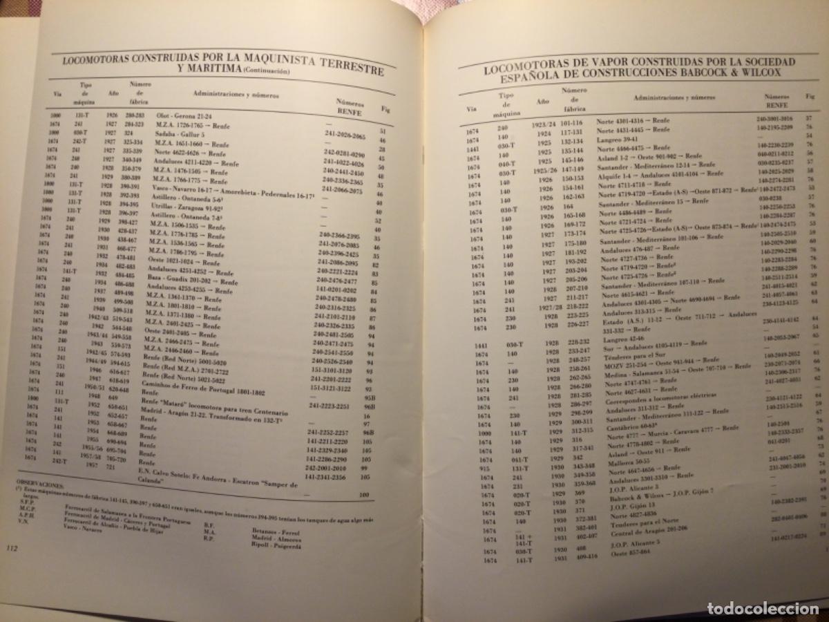Libros de segunda mano: LA CONSTRUCCI&Oacute;N DE LOCOMOTORAS DE. VAPOR EN ESPA&Ntilde;A - Foto 10