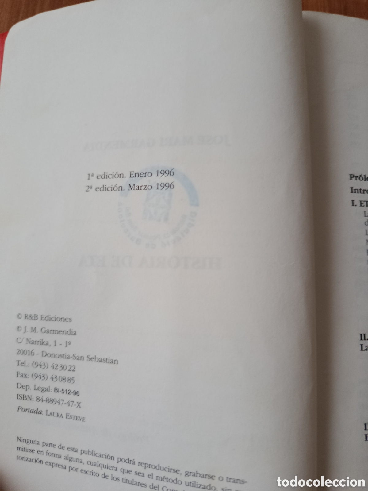 Libros de segunda mano: Historia de ETA. Jos&eacute; Mar&iacute;a Garmend&iacute;a - Foto 2