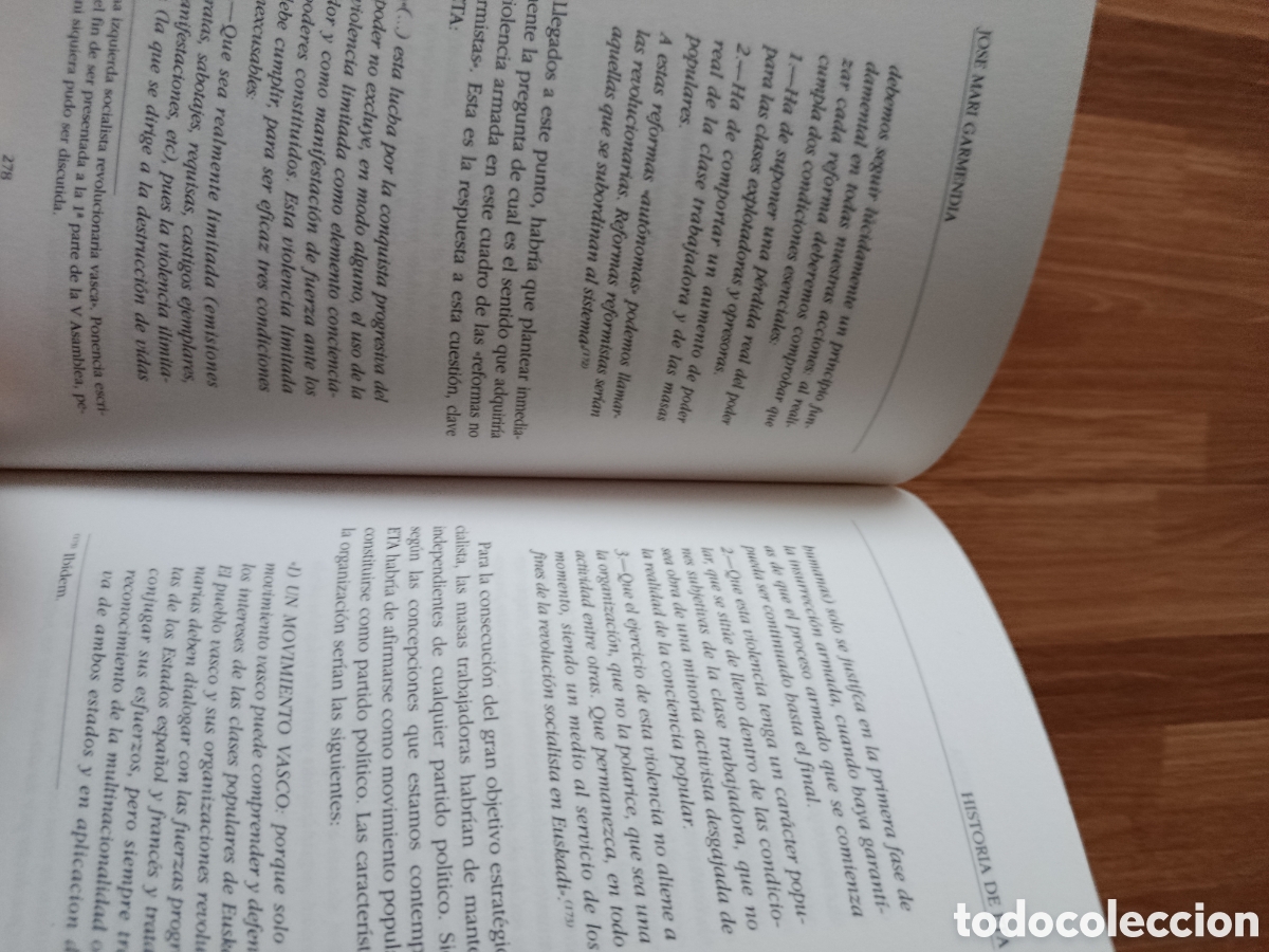 Libros de segunda mano: Historia de ETA. Jos&eacute; Mar&iacute;a Garmend&iacute;a - Foto 3