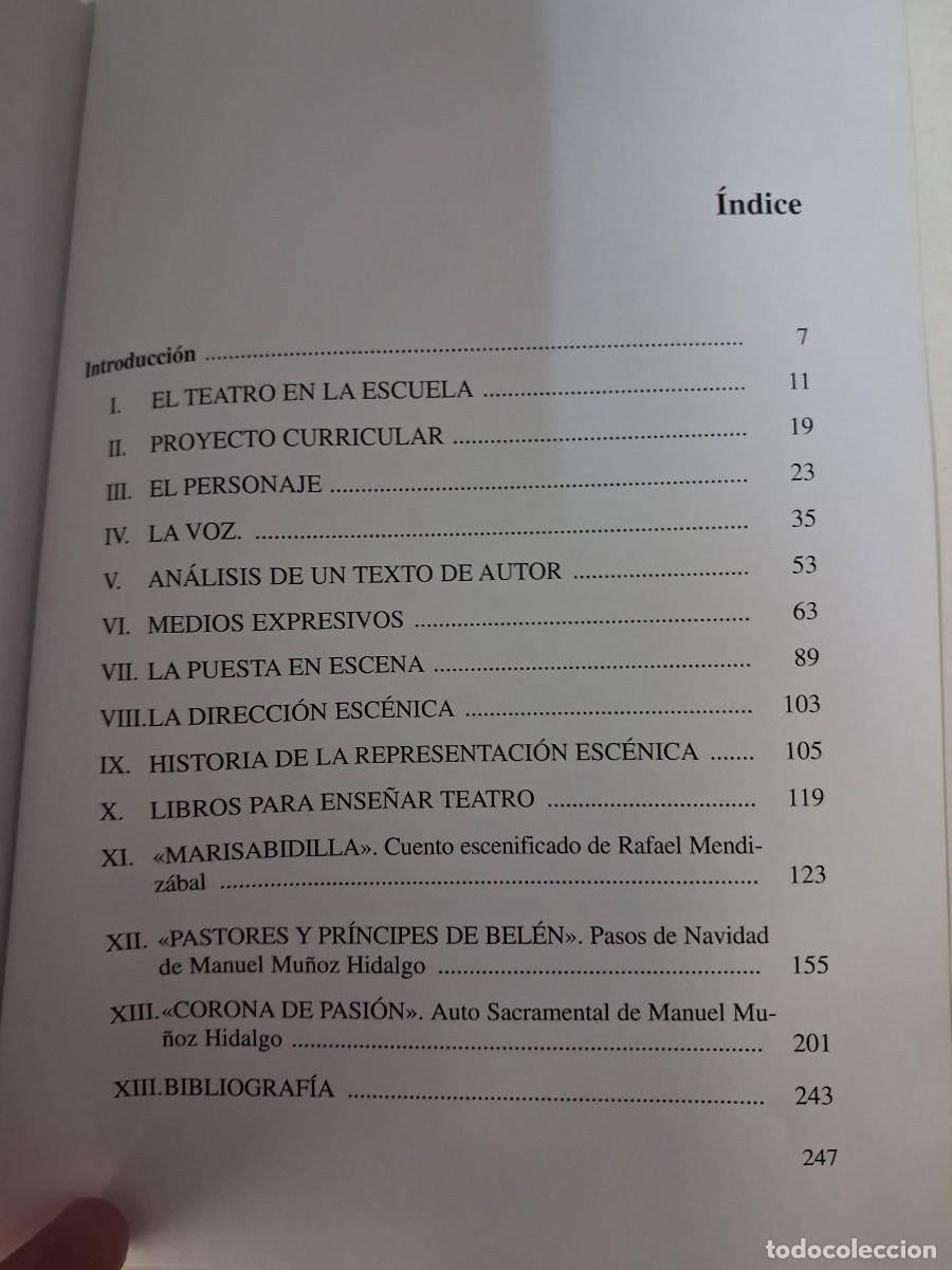 Libros de segunda mano: El teatro. Programaci&oacute;n y ejercicios - Manuel Mu&ntilde;oz Hidalgo - Foto 4