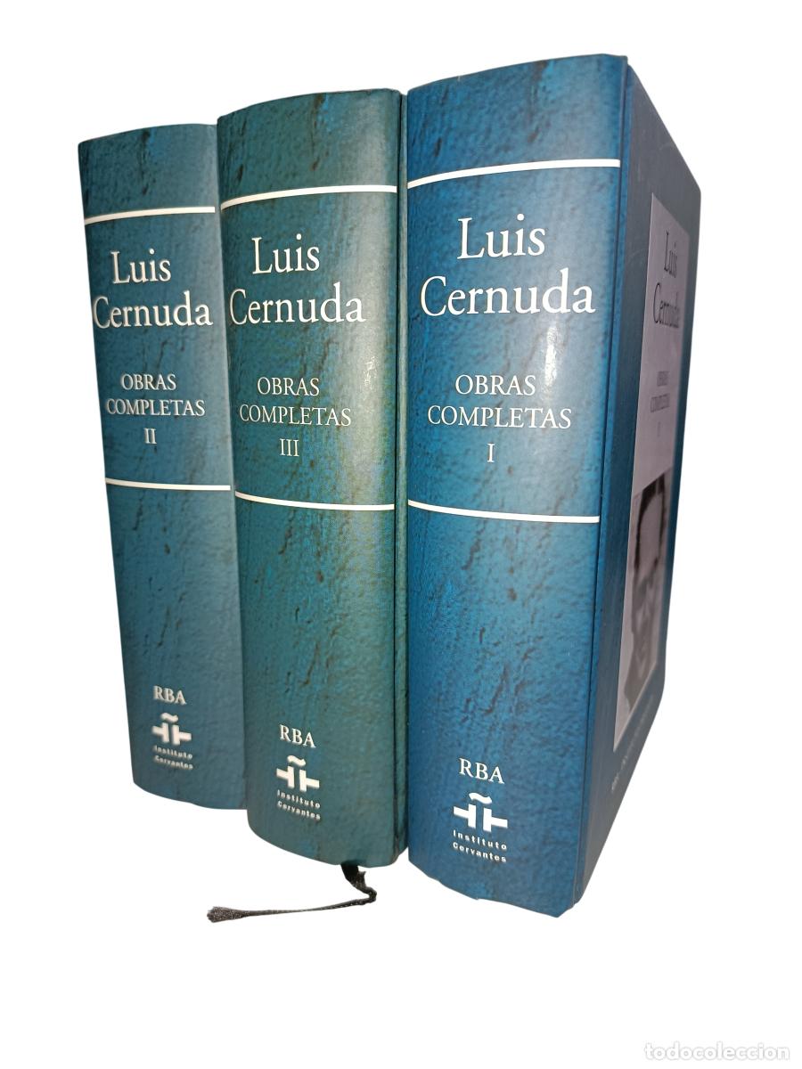 Libros de segunda mano: LUIS CERNUDA. OBRAS COMPLETAS. 3 TOMOS. RBA INSTITUTO CERVANTES. 2005 - Foto 1