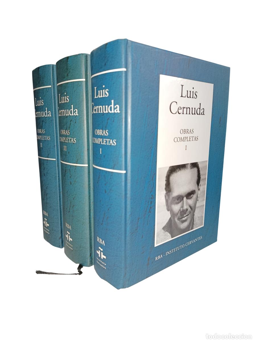 Libros de segunda mano: LUIS CERNUDA. OBRAS COMPLETAS. 3 TOMOS. RBA INSTITUTO CERVANTES. 2005 - Foto 2