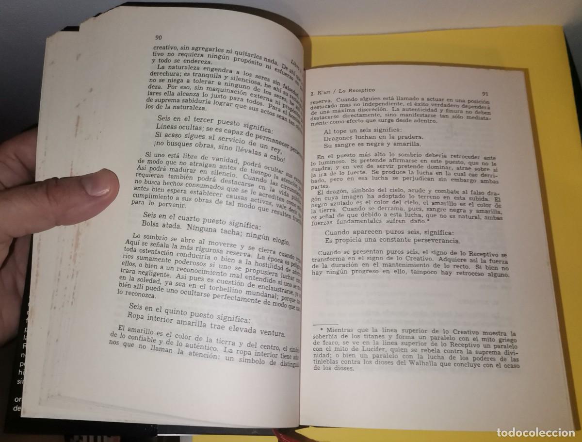 Libros de segunda mano: I ching. El libro de las mutaciones . Richard Wilhelm. Edhasa 1977, 1994 - Foto 9