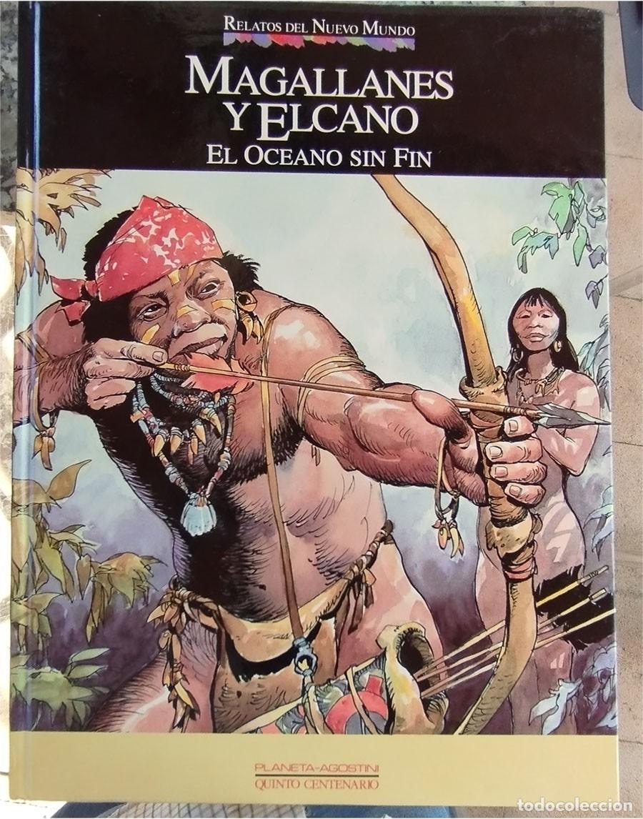 Libros de segunda mano: RELATOS DEL NUEVO MUNDO MAGALLANES Y ALCANO EL OCEANO SIN FIN Ed. PLANETA DeAGOSTINI 1992 5&ordm; CENT(2)