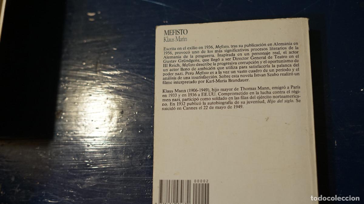 Libros de segunda mano: Kalus Mann - Mefisto - Salvat 1986 - Foto 3