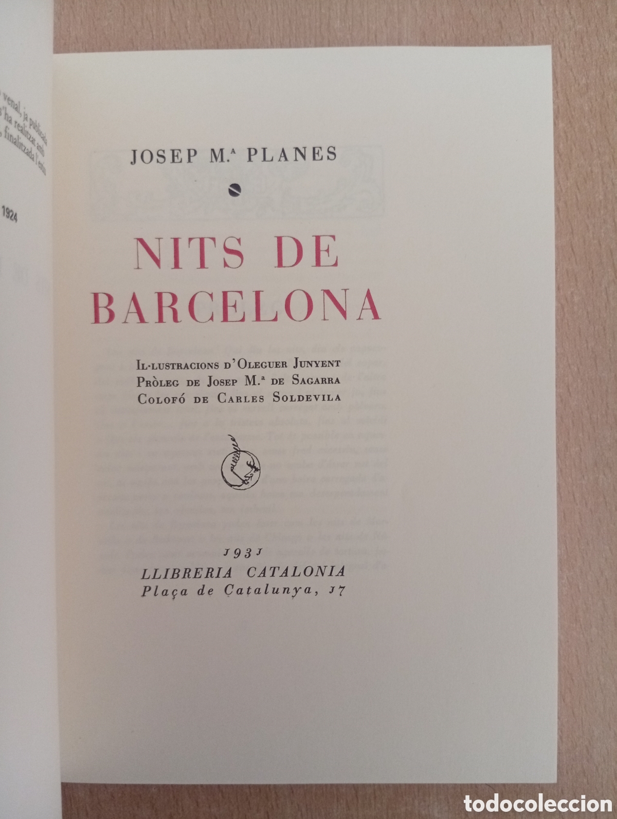 Libros de segunda mano: NITS DE BARCELONA. Josep M&ordf; Planes. Edici&oacute;n Facs&iacute;mil - Foto 7
