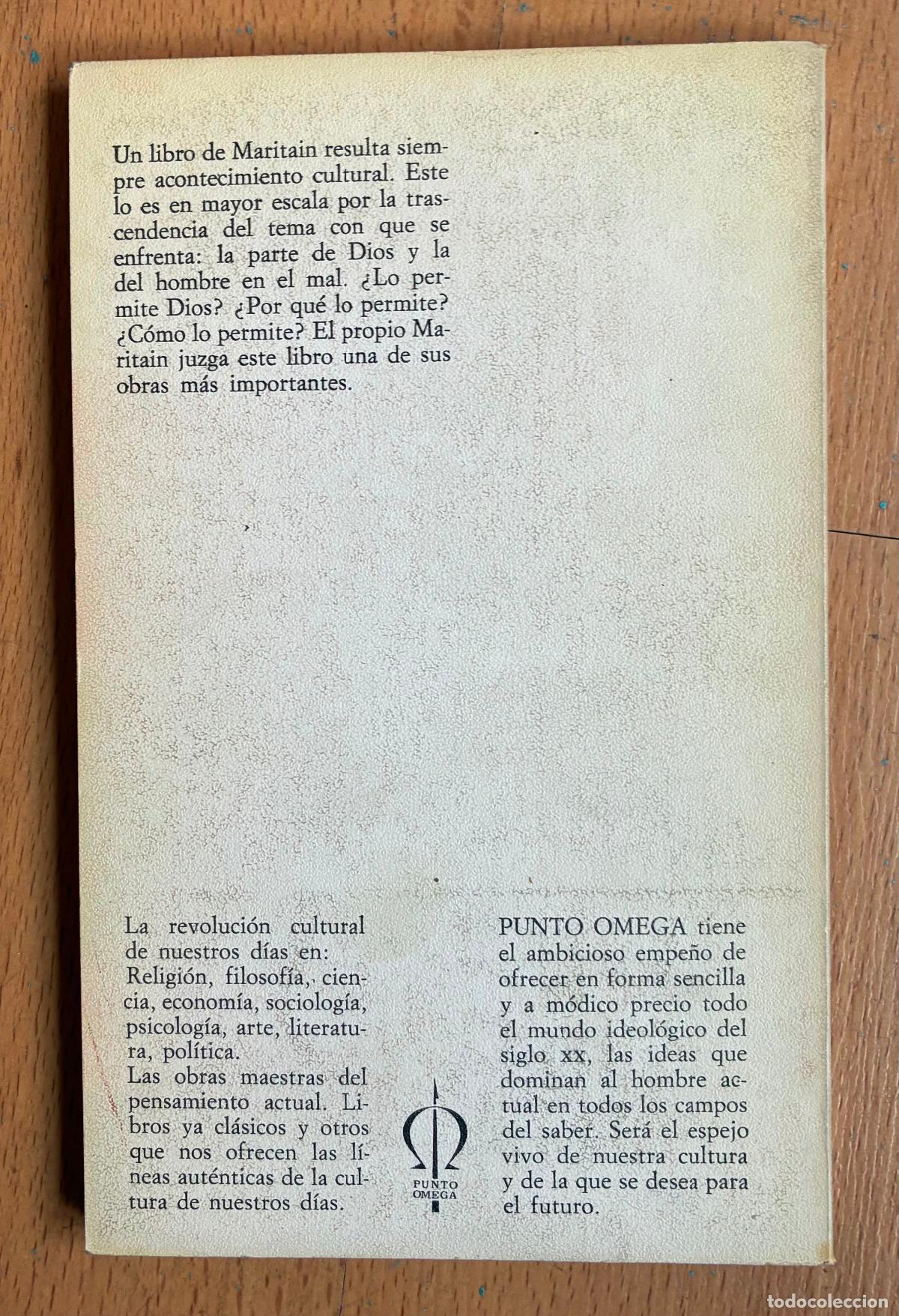 Libros de segunda mano: Y DIOS PERMITE EL MAL, Jacques Maritain - Foto 2
