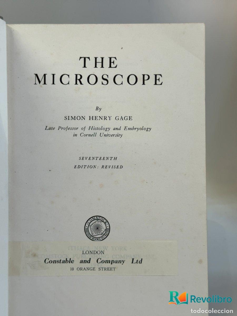 Libros de segunda mano: The Microscope - Simon Henry Gage - Foto 2