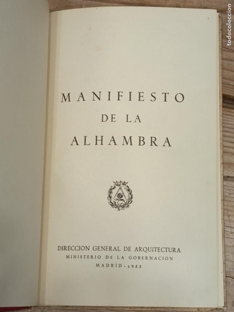 Libros de segunda mano: 1953 - Manifiesto de la Alhambra - Foto 2