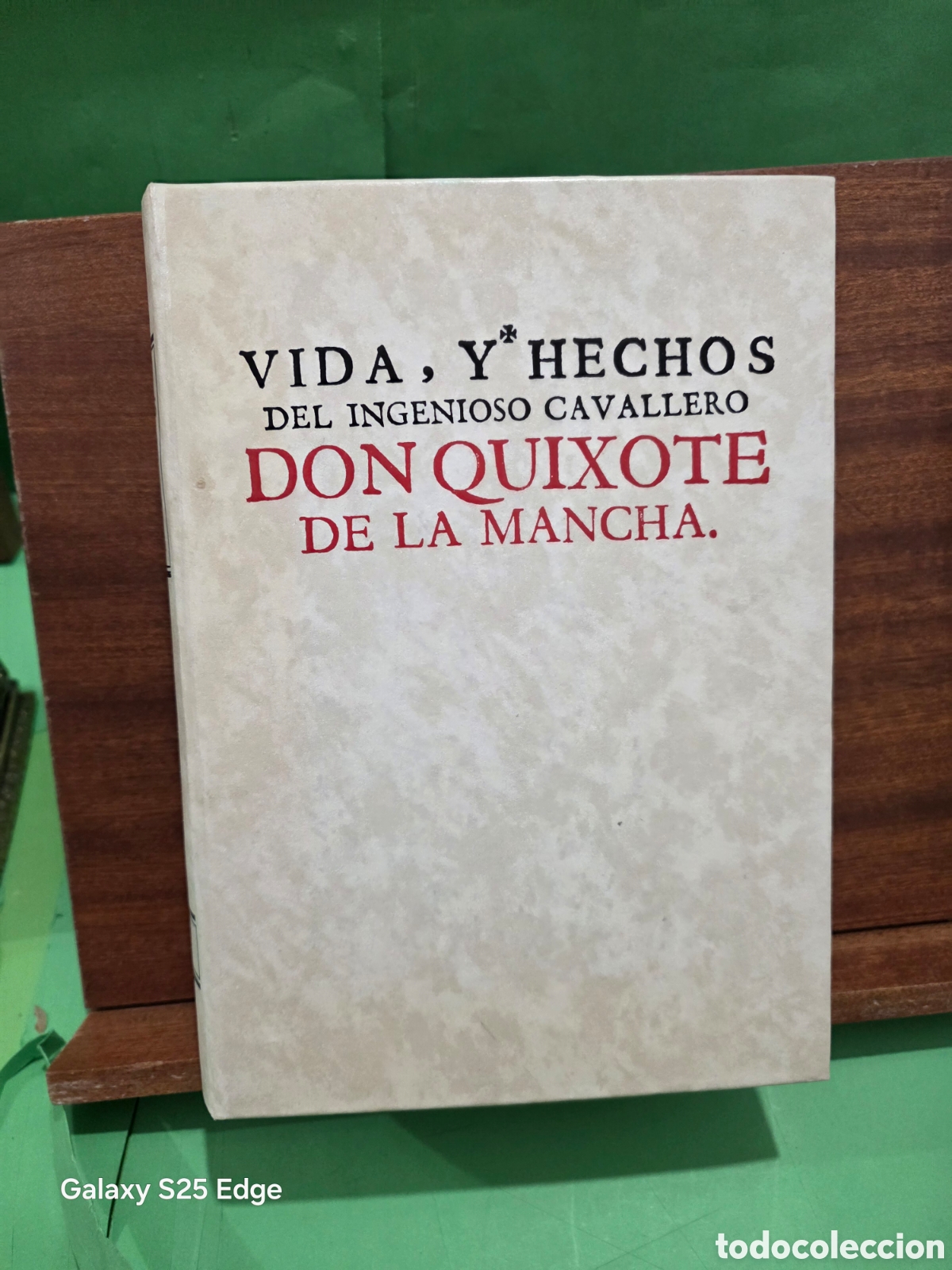 Libros de segunda mano: &rdquo;&rdquo;VIDA, Y HECHOS DEL INGENIOSO CAVALLERO DON QUIXOTE DE LA MANCHA&rdquo;&rdquo;...E. URBI&Oacute;N..E. FACSIMIL ...