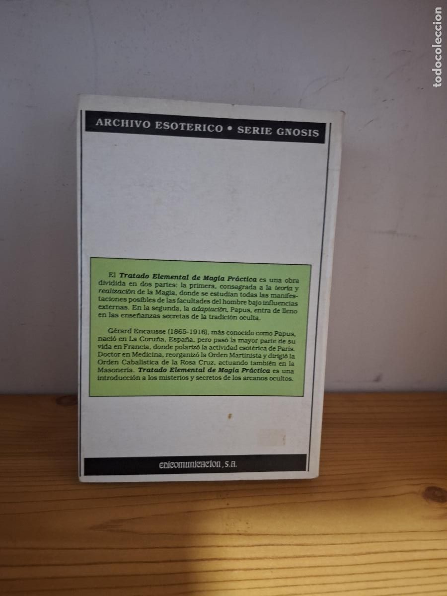 Libros de segunda mano: Tratado elemental de magia pr&aacute;ctica - Papus (Dr. G&eacute;rard Encausse) - Foto 2
