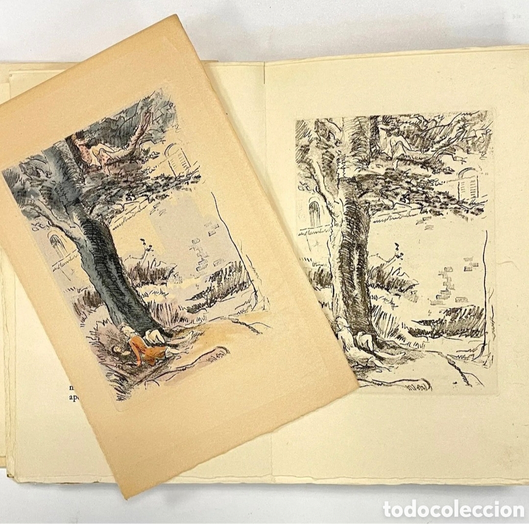 Libros de segunda mano: LOUVET DE COUVRAY - Faublas - Vialetay 1952 - Villa uno de los 14 ejemp en papel Jap&oacute;n + boceto orig