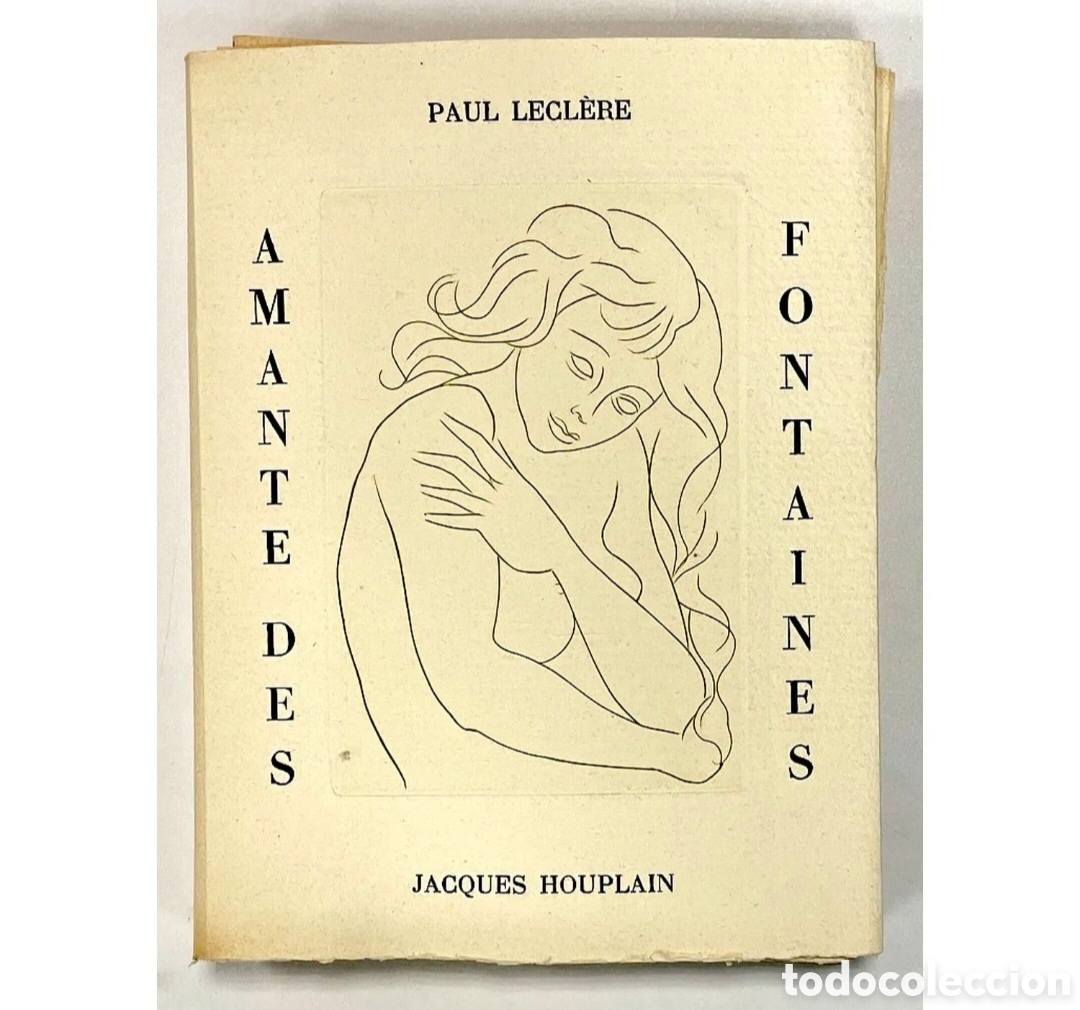 Libros de segunda mano: LECL&Egrave;RE - Amante de las fuentes - Houplain 1 de los 14 en Van Gelder + 4 dibujos Tirada de 91 ejemp