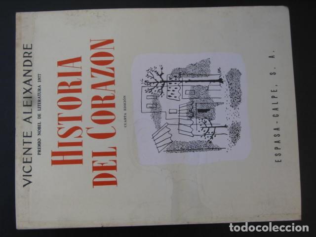 Libros de segunda mano: HISTORIA DEL CORAZON - VICENTE ALEIXANDRE