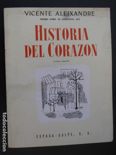 Libros de segunda mano: HISTORIA DEL CORAZON - VICENTE ALEIXANDRE - Foto 1
