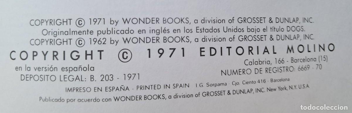 Libros de segunda mano: C&oacute;mo y por qu&eacute; de los Perros. Editorial Molino 1971 - Foto 5