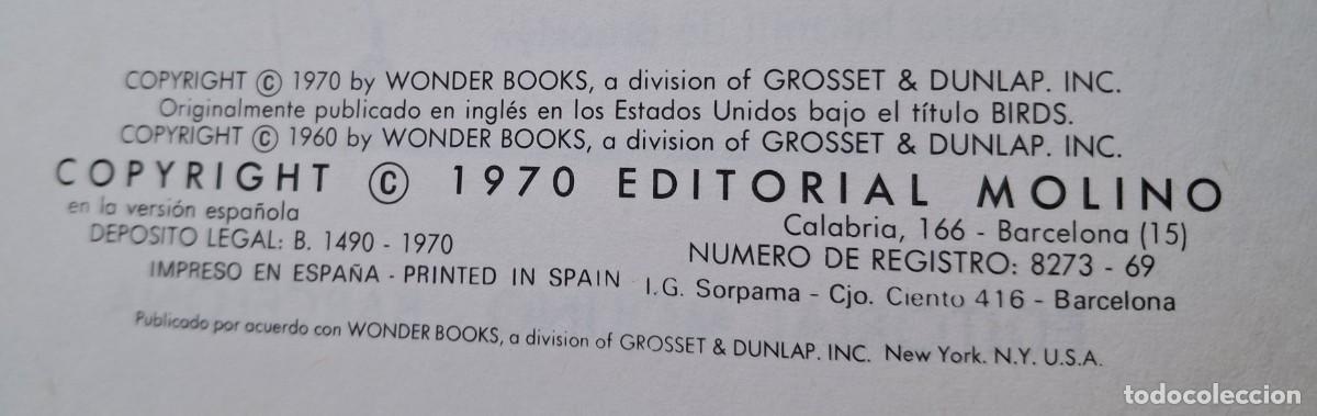 Libros de segunda mano: C&oacute;mo y por qu&eacute; de las Aves. Editorial Molino 1970 - Foto 4