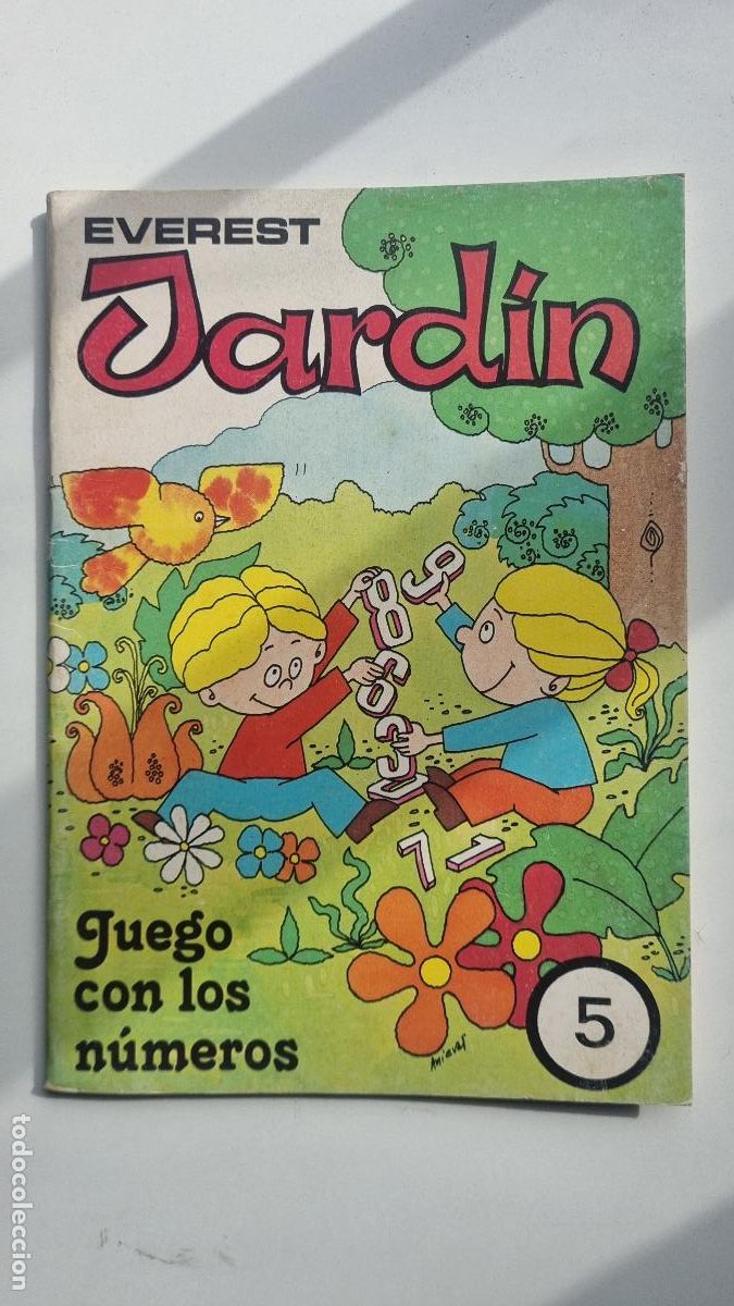 Libros de segunda mano: Everest - Jard&iacute;n - Juego con los n&uacute;meros. N&ordm; 5 (1987)