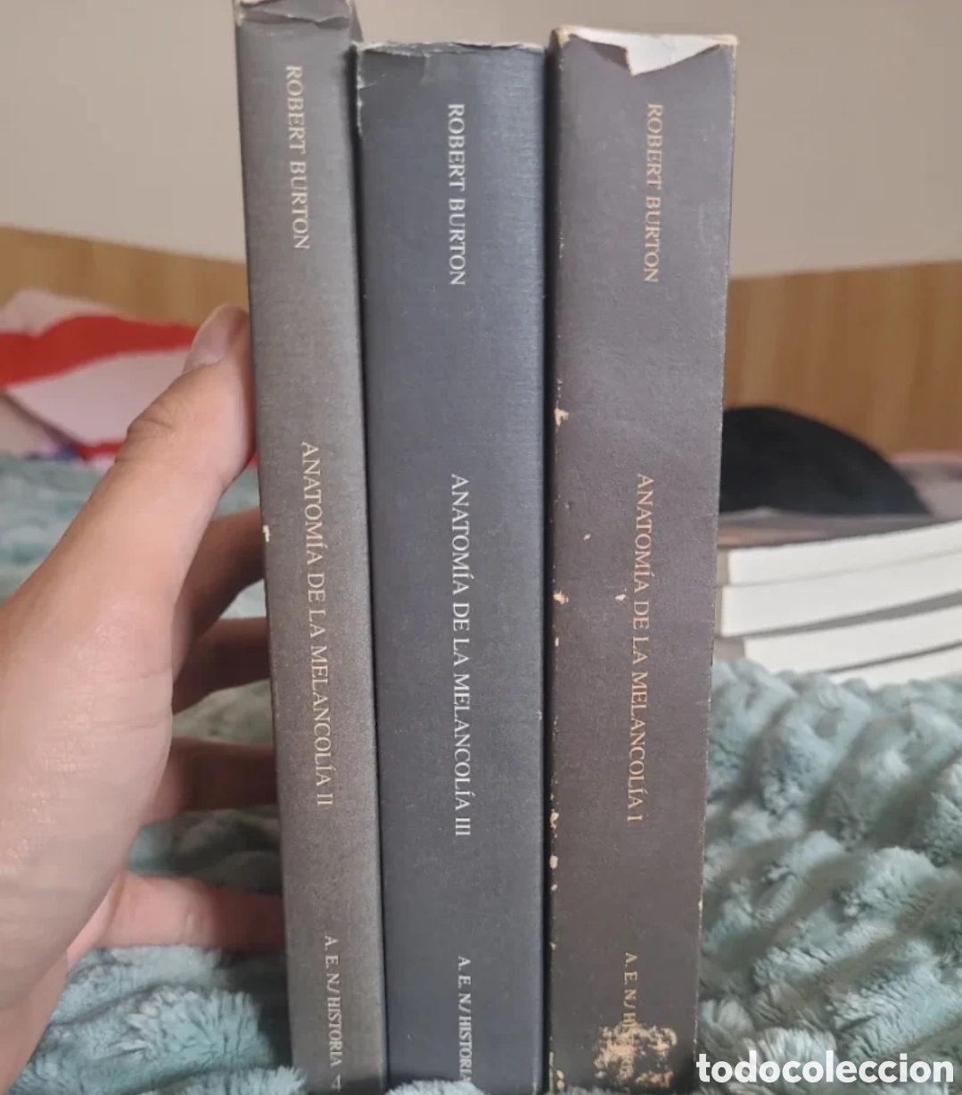 Libros de segunda mano: Anatom&iacute;a de la melancol&iacute;a Robert Burton 3 tomos - Foto 2