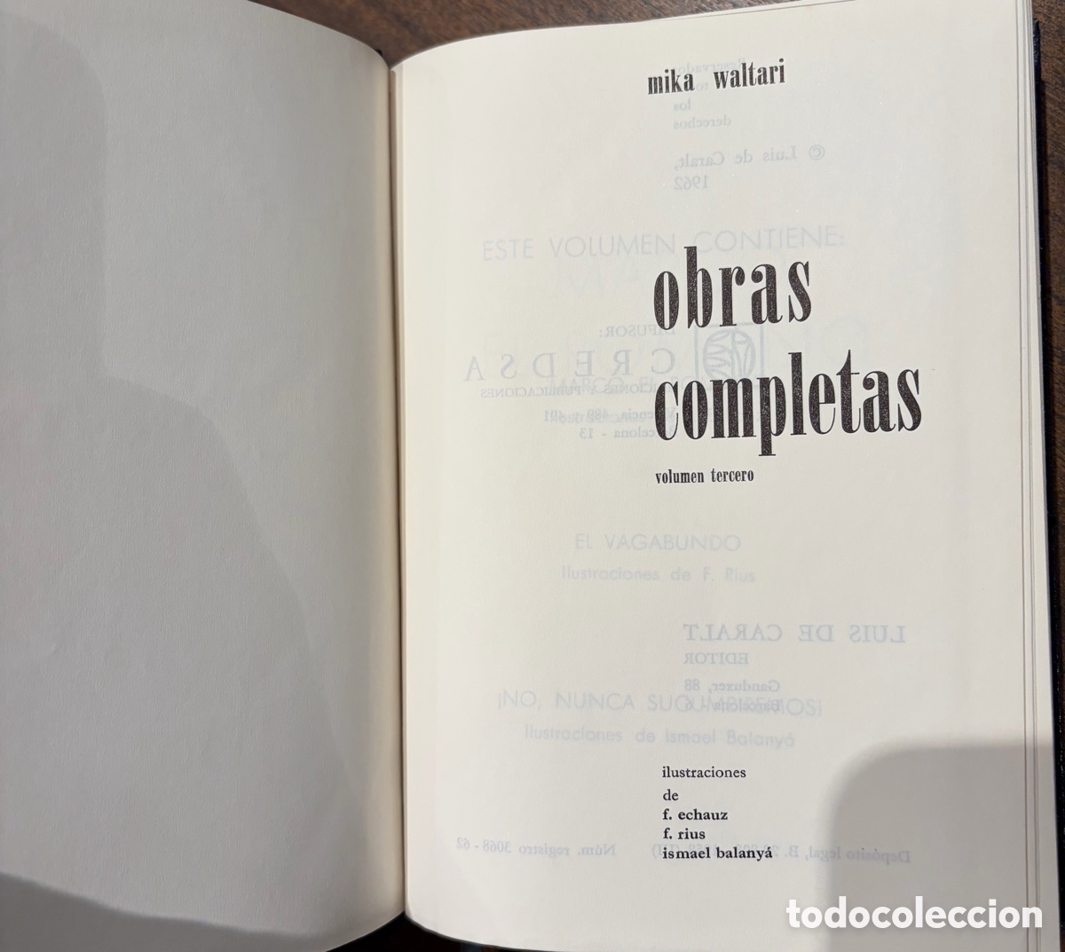 Libros de segunda mano: Obras completas Colecci&oacute;n Luis de Caralt - Foto 9