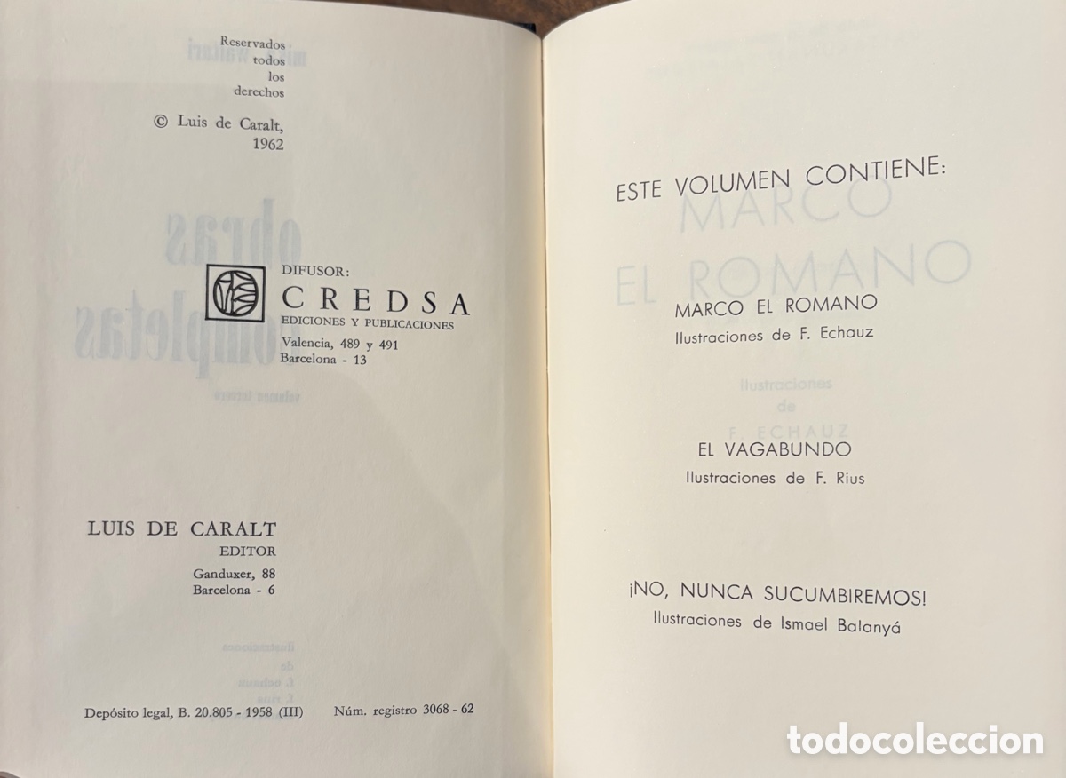 Libros de segunda mano: Obras completas Colecci&oacute;n Luis de Caralt - Foto 10