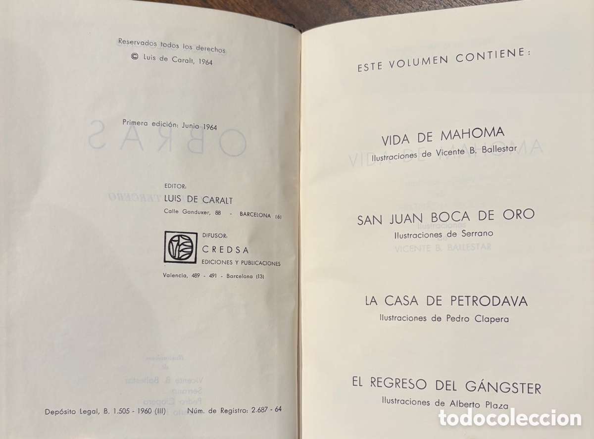 Libros de segunda mano: Obras completas Colecci&oacute;n Luis de Caralt - Foto 25