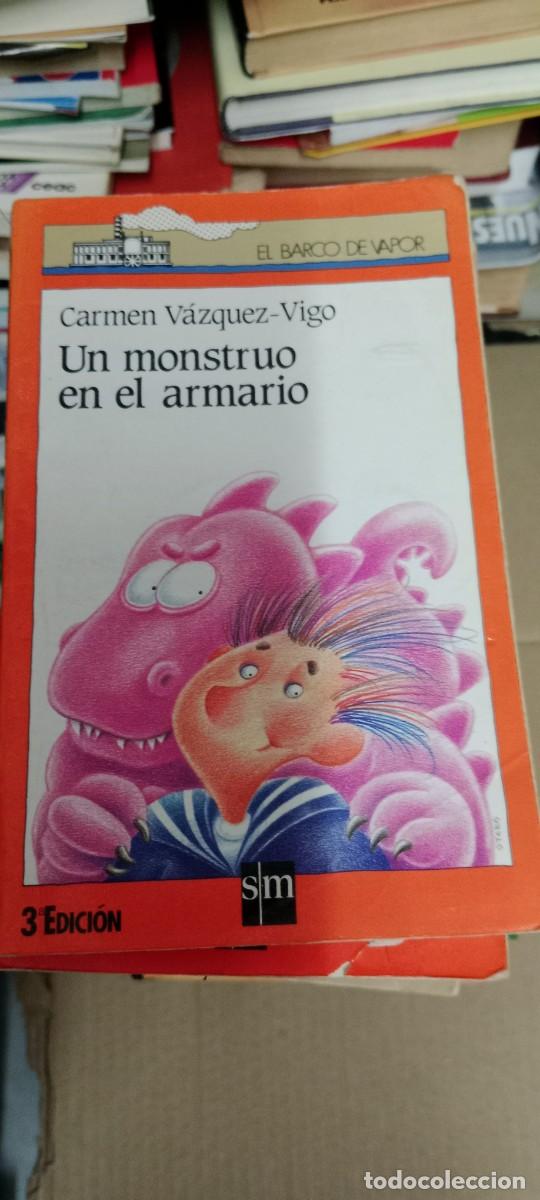 Libros de segunda mano: CARMEN VAZQUEZ VIGO UN MONSTRUO EN EL ARMARIO EL BARCO DE VAPOR LIBRO CC-MAZ