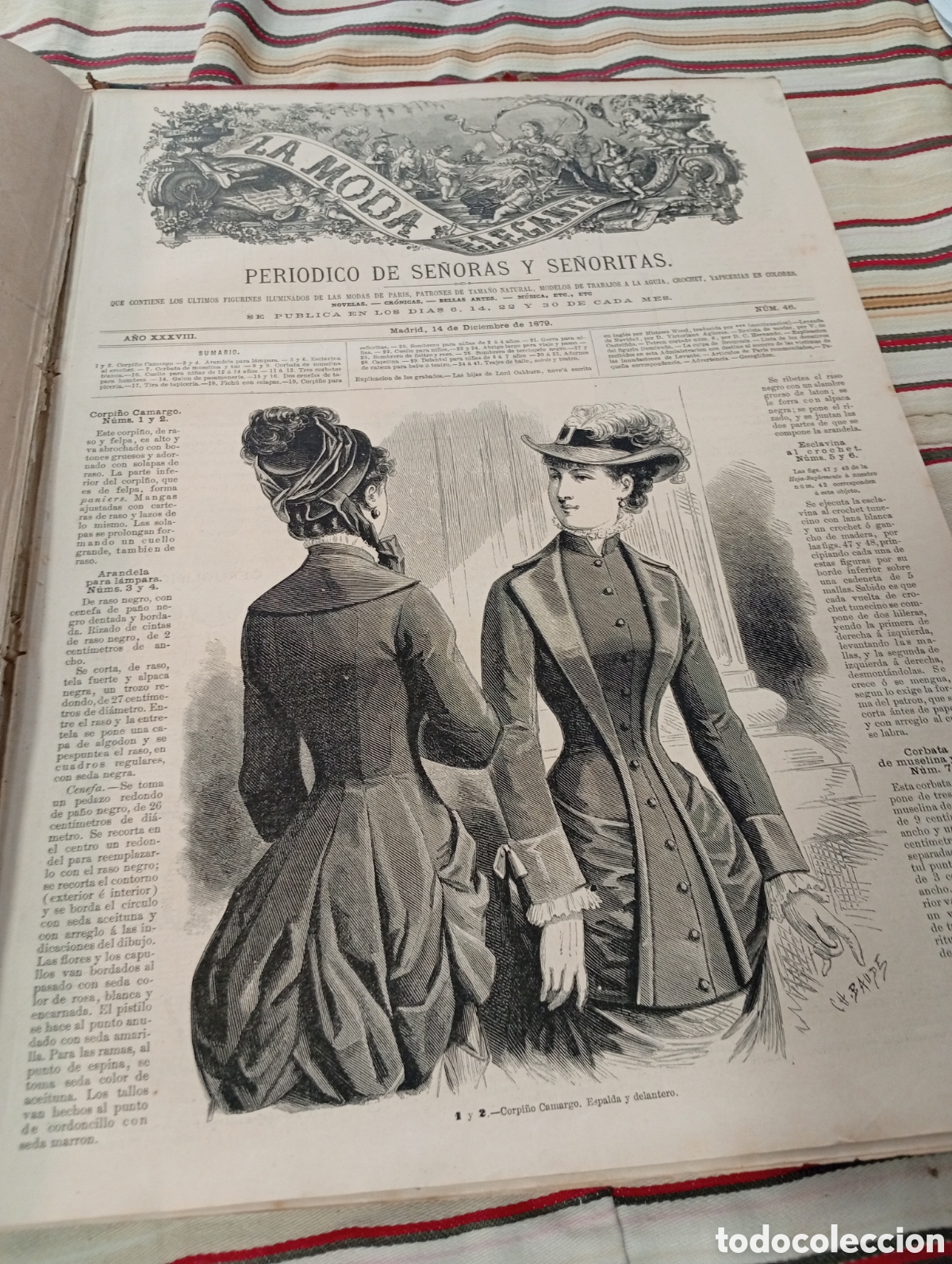 Libros de segunda mano: La moda elegante ilustrada 1879 - Foto 16