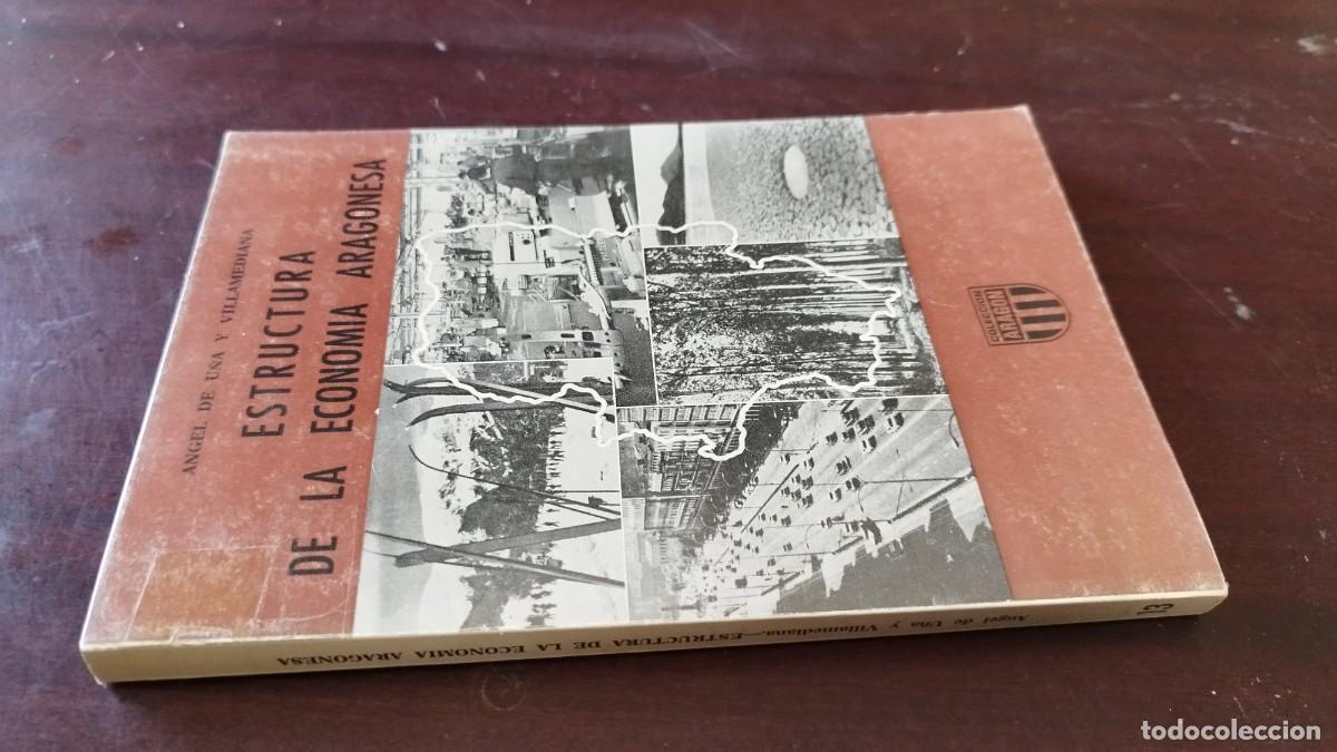 Libros de segunda mano: ESTRUCTURA DE LA ECONOMIA ARAGONESA / ANGEL DE U&Ntilde;A Y VILLAMEDIANA / CJA 601 / ARAGON LIBRER&Iacute;A