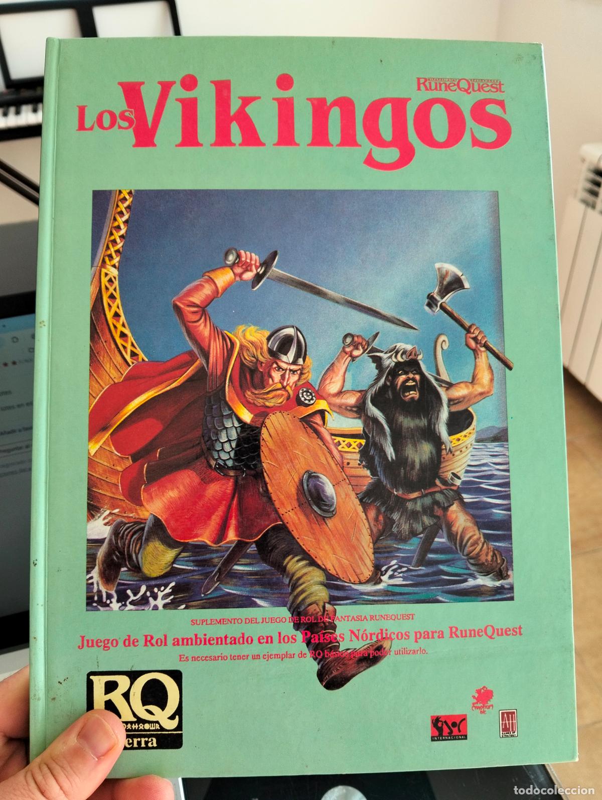 Libros de segunda mano: Rol. RuneQuest, Los Vikingos, Libro y Plano. ed. Avalon Hill, 1989 VISITA MI CATALOGO