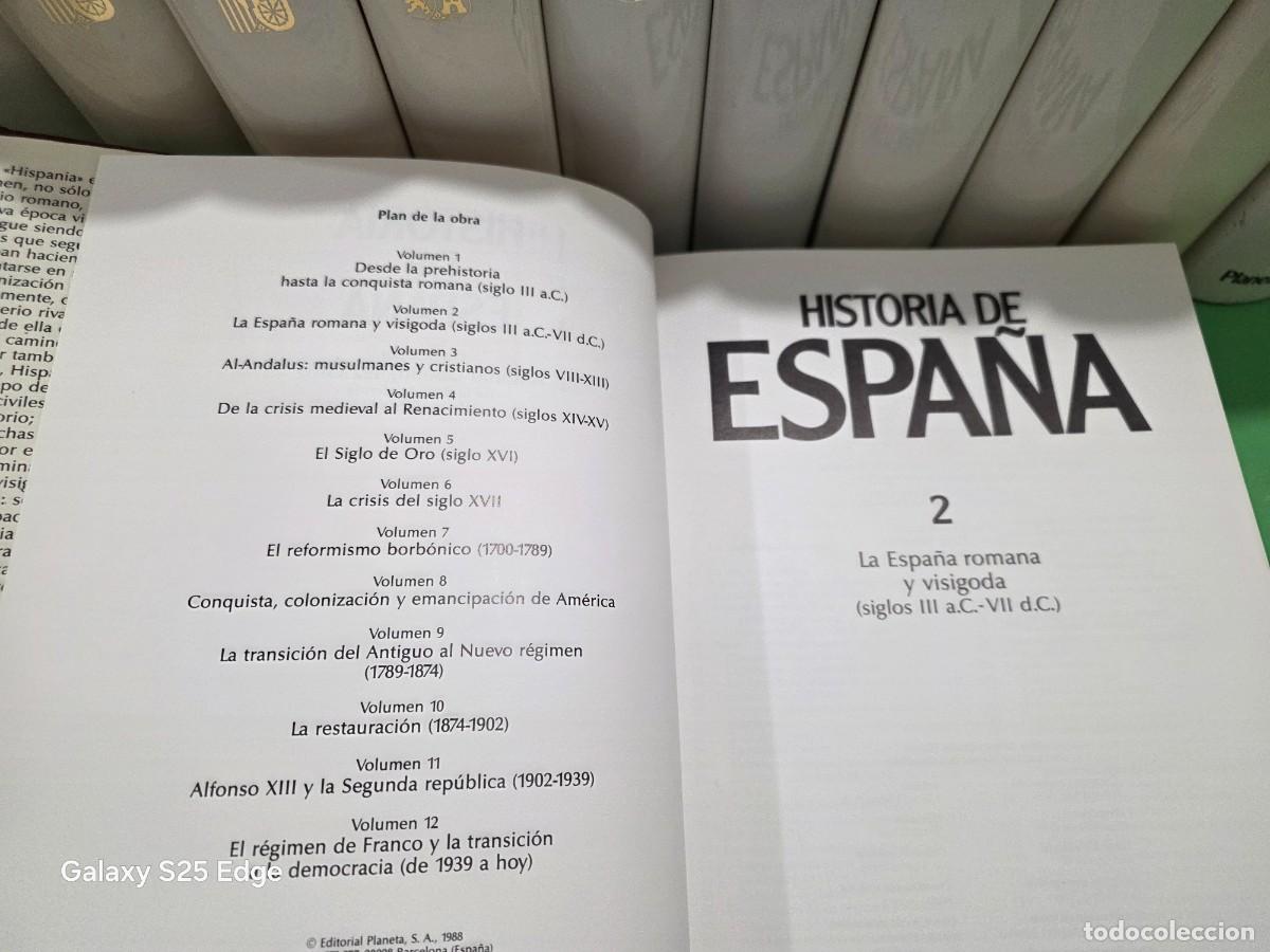 Libros de segunda mano: &rdquo;&rdquo;HISTORIA DE ESPA&Ntilde;A&rdquo;&rdquo;...12 TOMOS....COMPLETA...PLANETA...1990... - Foto 7