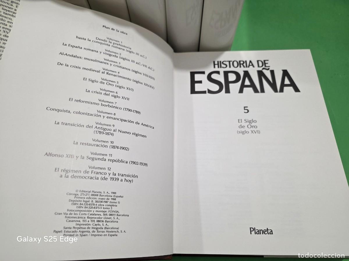 Libros de segunda mano: &rdquo;&rdquo;HISTORIA DE ESPA&Ntilde;A&rdquo;&rdquo;...12 TOMOS....COMPLETA...PLANETA...1990... - Foto 13