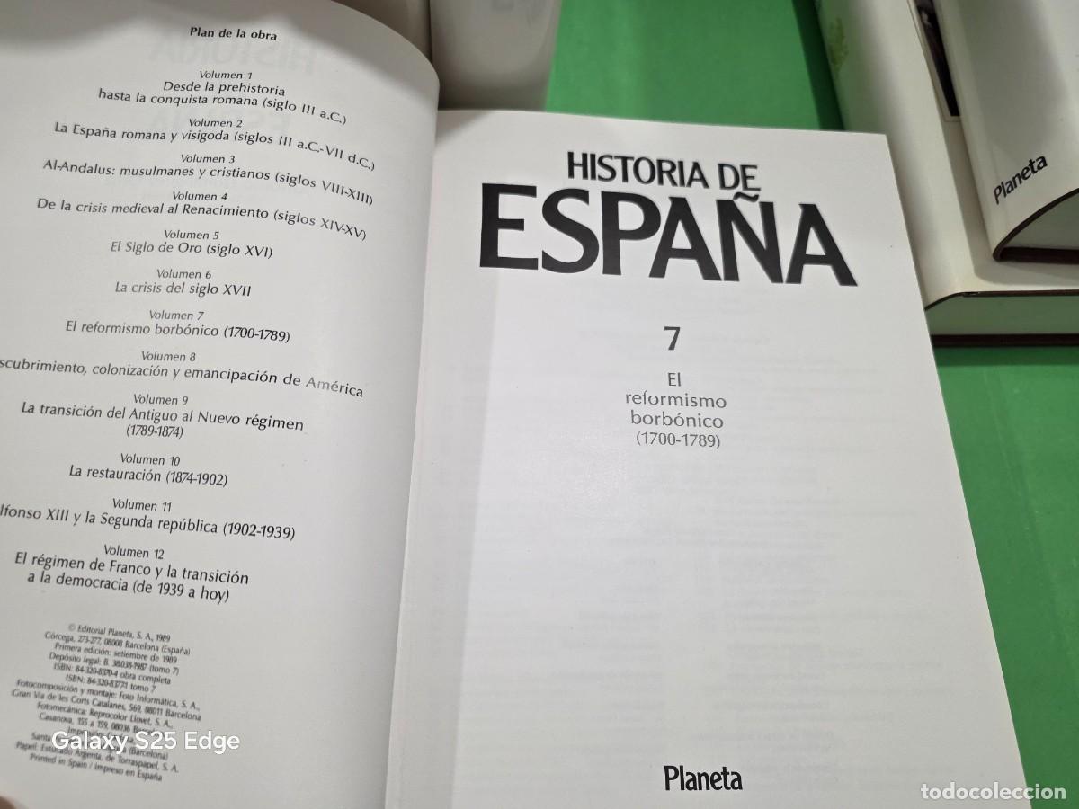 Libros de segunda mano: &rdquo;&rdquo;HISTORIA DE ESPA&Ntilde;A&rdquo;&rdquo;...12 TOMOS....COMPLETA...PLANETA...1990... - Foto 17