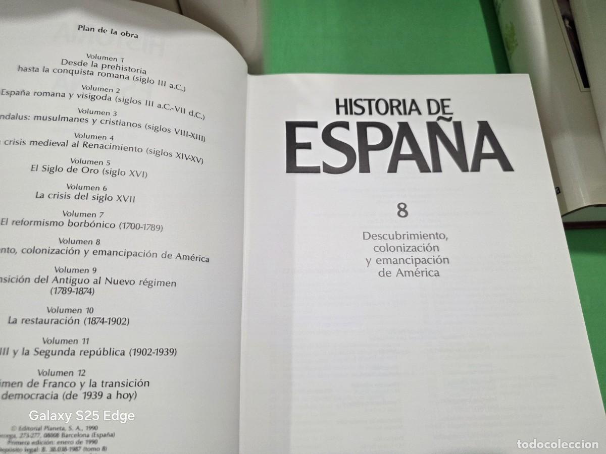 Libros de segunda mano: &rdquo;&rdquo;HISTORIA DE ESPA&Ntilde;A&rdquo;&rdquo;...12 TOMOS....COMPLETA...PLANETA...1990... - Foto 19