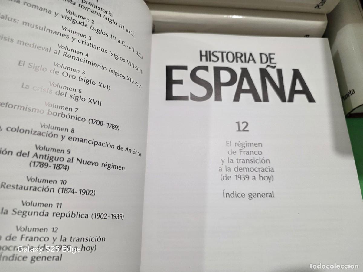 Libros de segunda mano: &rdquo;&rdquo;HISTORIA DE ESPA&Ntilde;A&rdquo;&rdquo;...12 TOMOS....COMPLETA...PLANETA...1990... - Foto 27