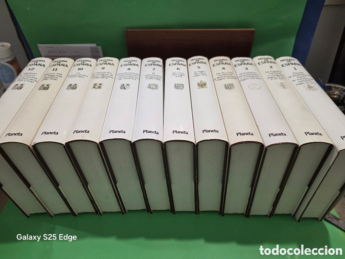 Libri di seconda mano: &rdquo;&rdquo;HISTORIA DE ESPA&Ntilde;A&rdquo;&rdquo;...12 TOMOS....COMPLETA...PLANETA...1990...