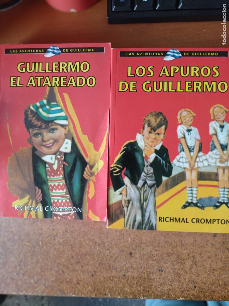 Libros de segunda mano: 2 libros Aventuras de Guillermo (Los apuros de Guillermo y Guillermo el atareado) - Richmal Crompton