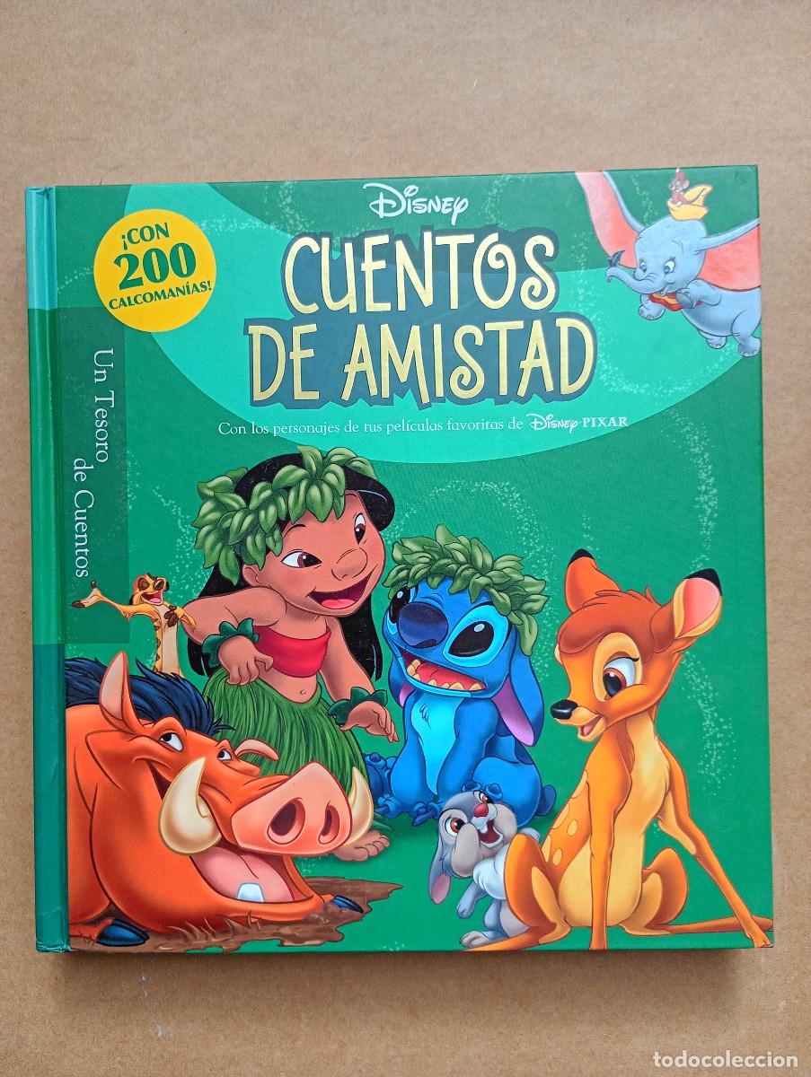 Libros de segunda mano: Cuentos de amistad - Disney tesoro de cuentos - 200 Calcomanias - Raro